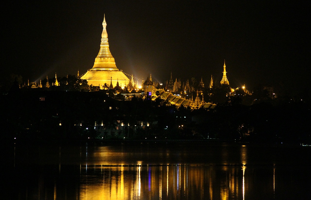 Pagoda, Schwedaggon, Burma, Nemokamos Nuotraukos,  Nemokama Licenzija