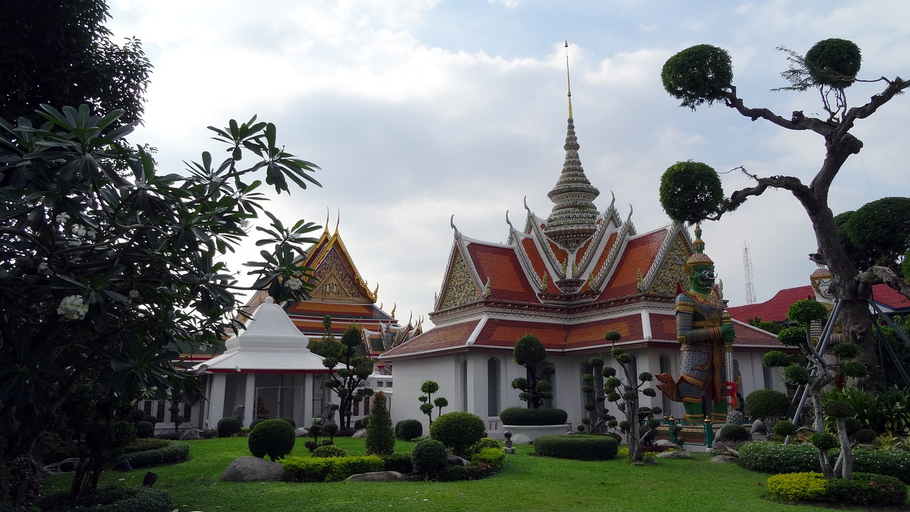 Rūmai, Šventyklos Kompleksas, Bokštai, Garbinimo Vietos, Bangkokas, Lumphini Parkas, Tikėjimas, Budizmas, Architektūra, Struktūros