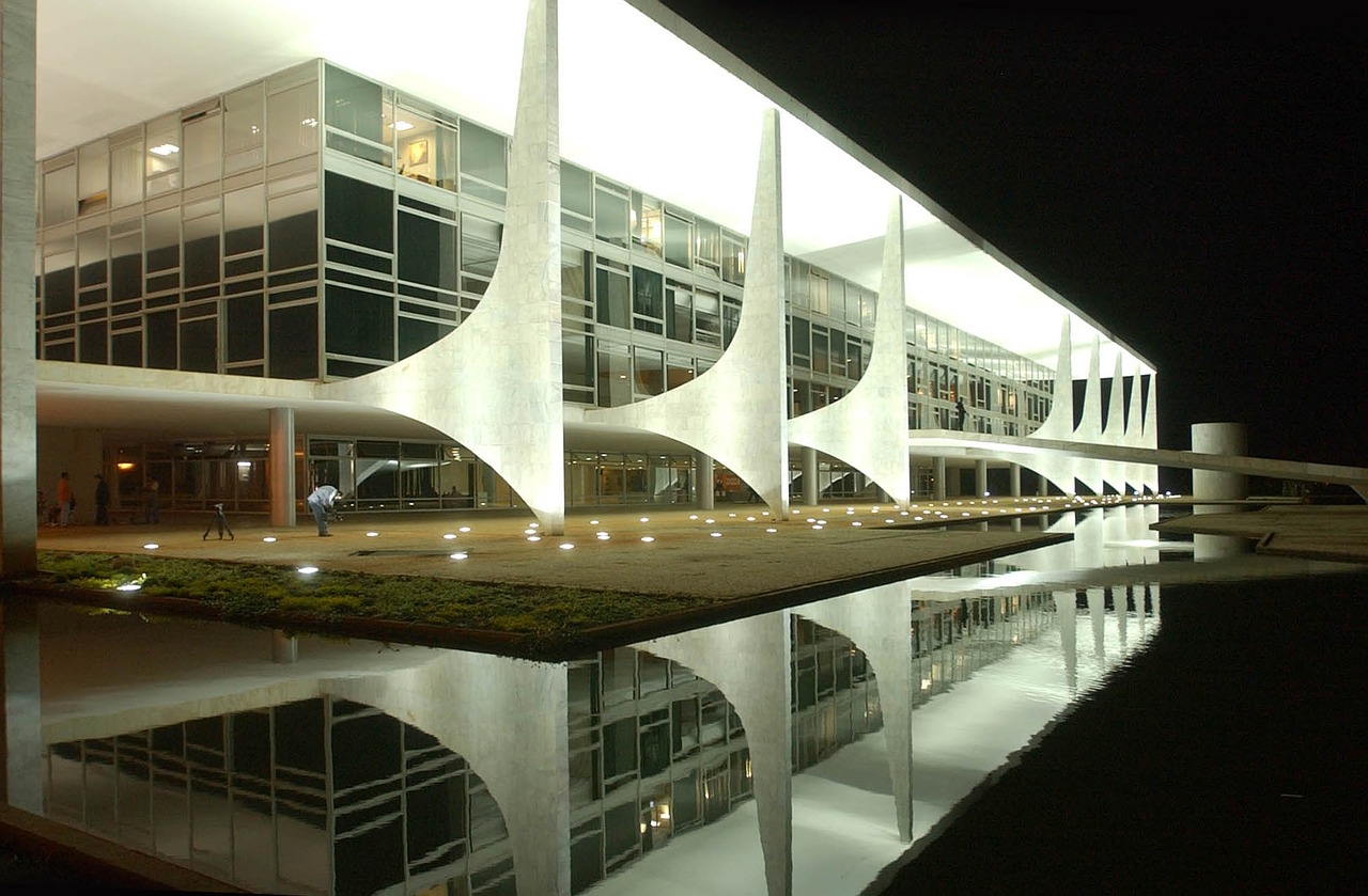 Palácio Do Planalto,  Pastatas,  Rūmai,  Vyriausybė,  Brazilas,  Brasilla,  Būstinė,  Vykdomoji Valdžia,  Trijų Galių Erdvė,  Atspindys