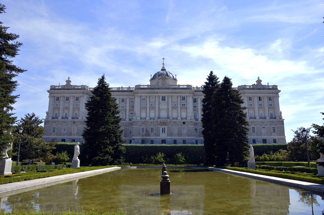 Palacio Real, Madride, Senovės, Dangus, Paminklas, Architektūra, Istorija, Spalva, Vasara, Centro