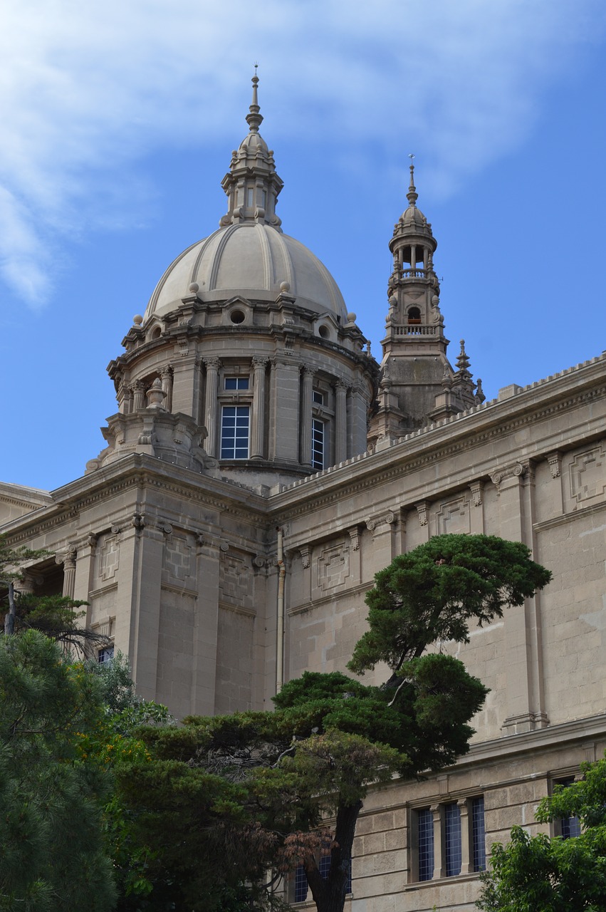 Palau Nacional, Barcelona, Nacionalinis Rūmai, Kupolas, Katalonija, Ispanija, Palau, Architektūra, Rūmai, Nacional