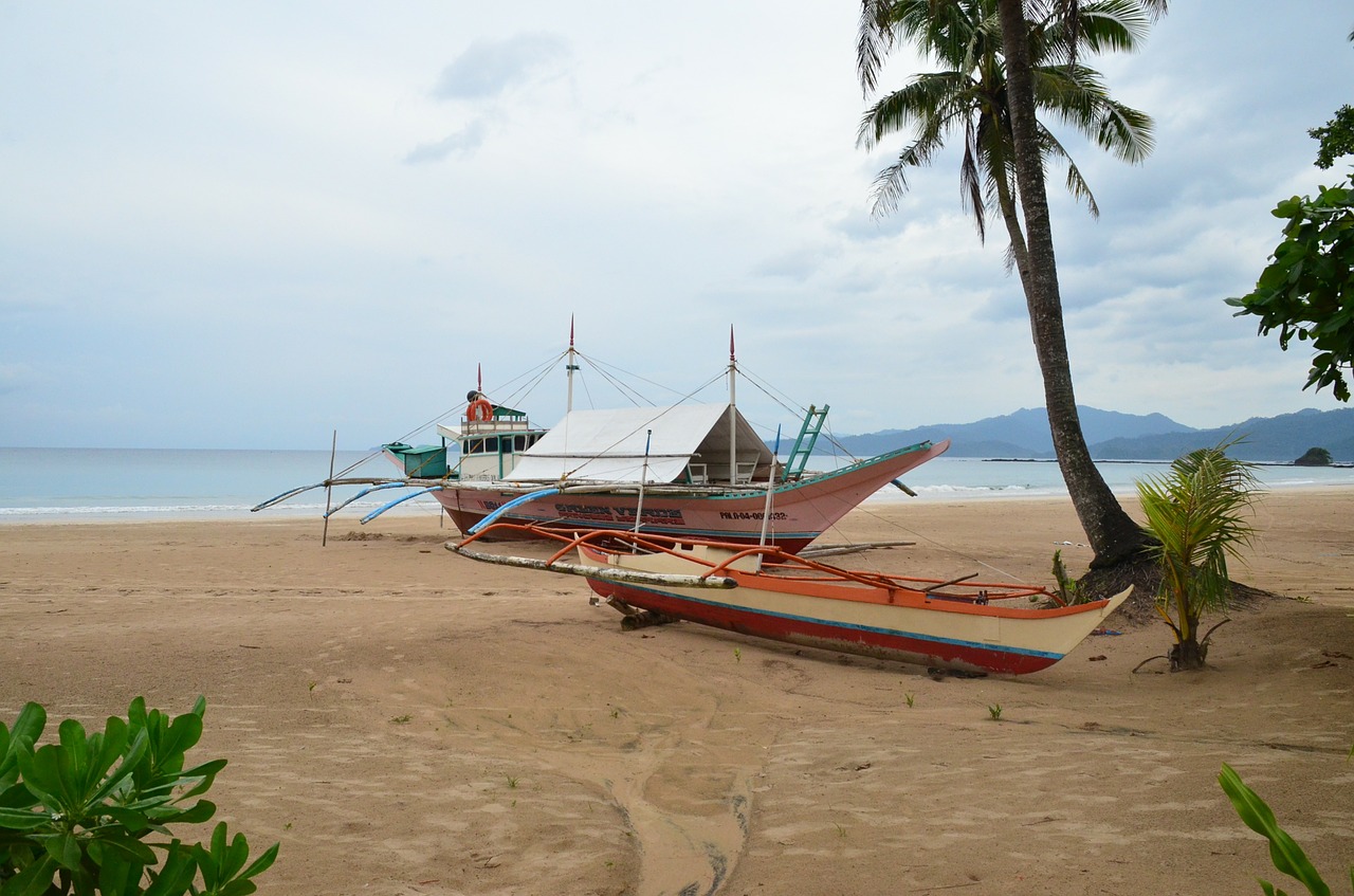 Palawan, Mangrove Džiunglės, Valtis, Vandenynas, Jūra, Papludimys, Jūros Dugnas, Dangus, Vanduo, Smėlis