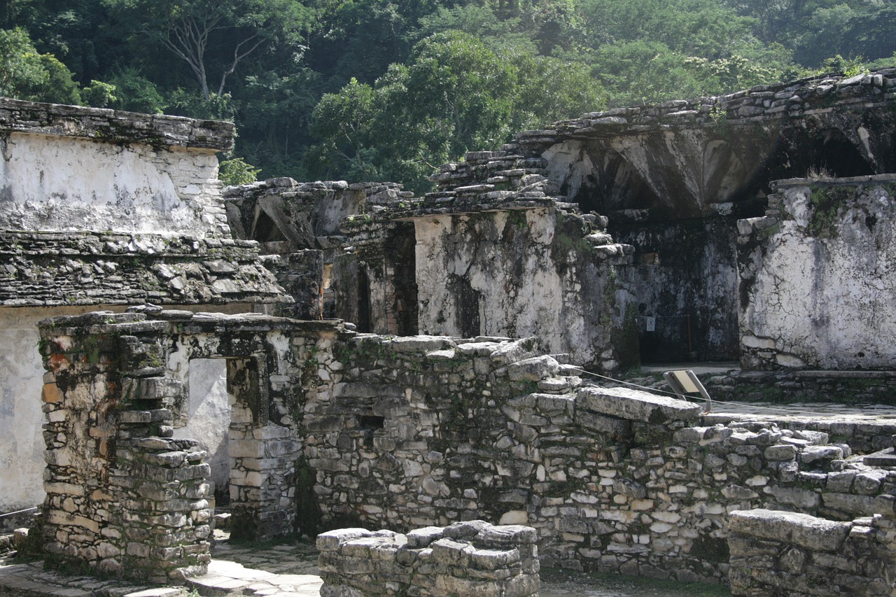Palenque, Priešspaniškas, Mayan, Griuvėsiai, Meksika, Architektūra, Kultūra, Chiapas, Pastatas, Turizmas