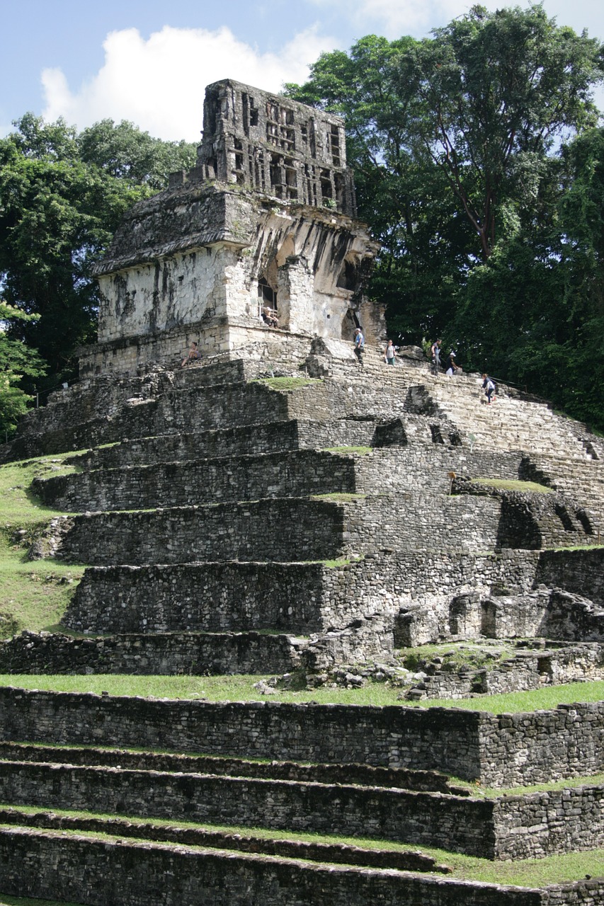 Palenque, Priešspaniškas, Mayan, Griuvėsiai, Meksika, Architektūra, Kultūra, Chiapas, Pastatas, Turizmas