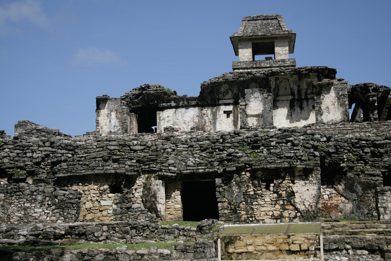 Palenque, Priešspaniškas, Mayan, Griuvėsiai, Meksika, Architektūra, Kultūra, Chiapas, Pastatas, Turizmas