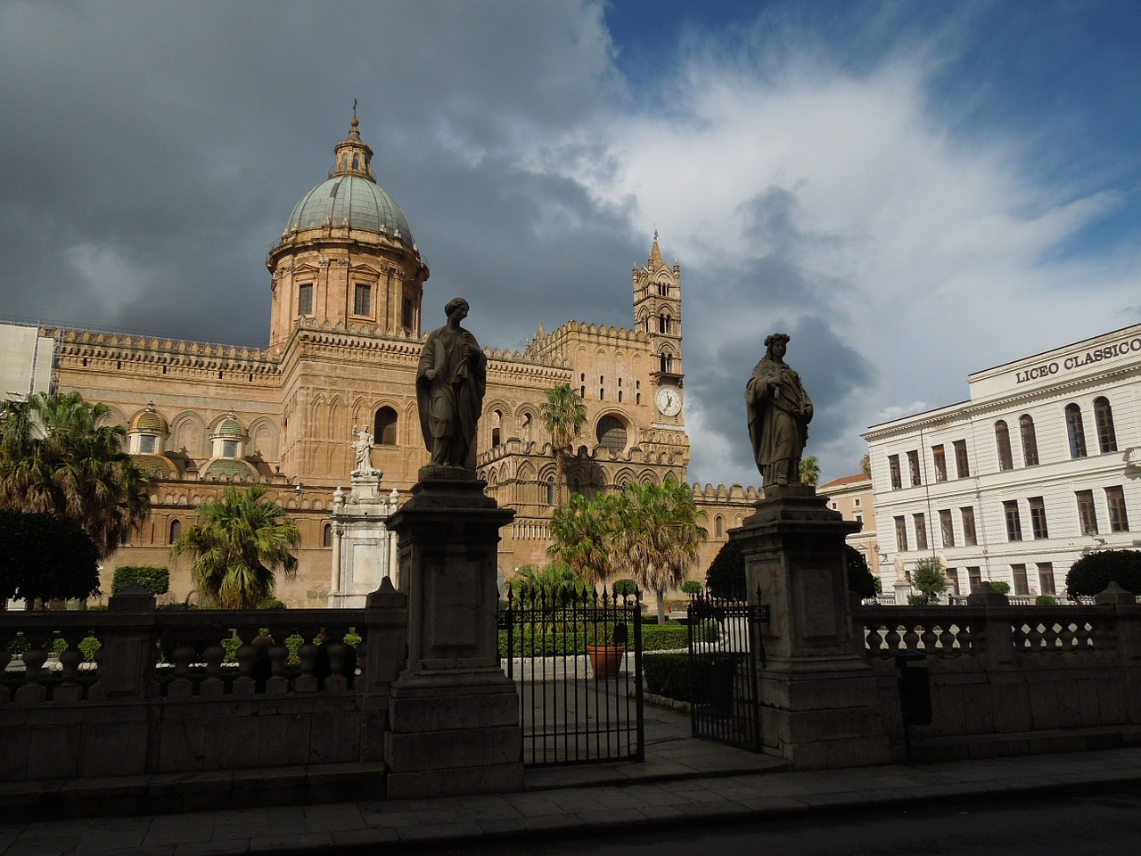 Palermo, Bažnyčia, Sicilija, Orientyras, Architektūra, Pastatas, Religija, Religinis, Krikščionybė, Katalikybė