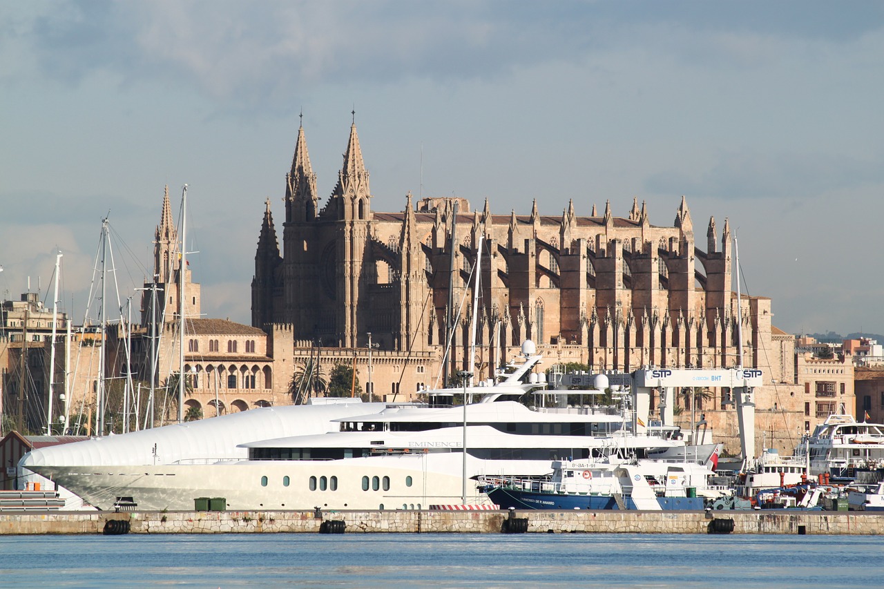 Palma De Maljorka, Katedra, Palma, Maljorka, Miestas, Bažnyčia, Ispanija, Architektūra, Kranto, Jūra