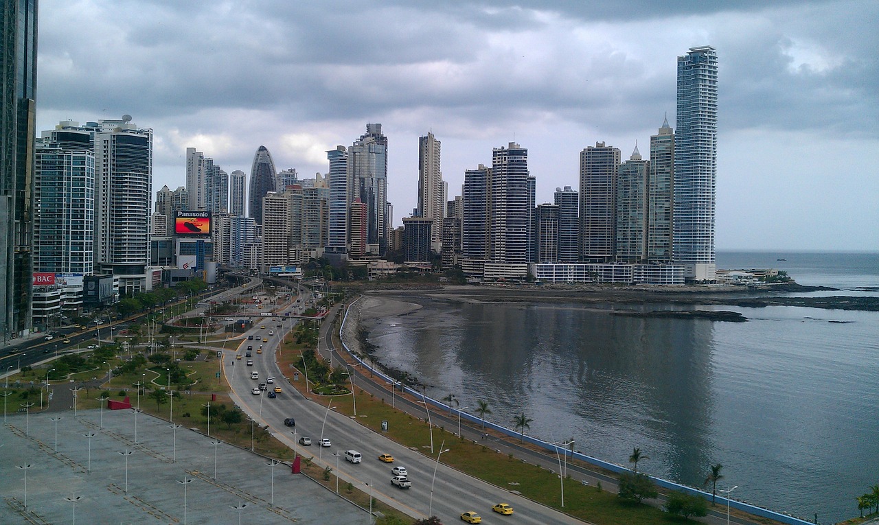 Panama, Įlanka, Architektūra, Panorama, Miestas, Miesto Panorama, Bokštas, Dangoraižis, Pastatas, Orientyras