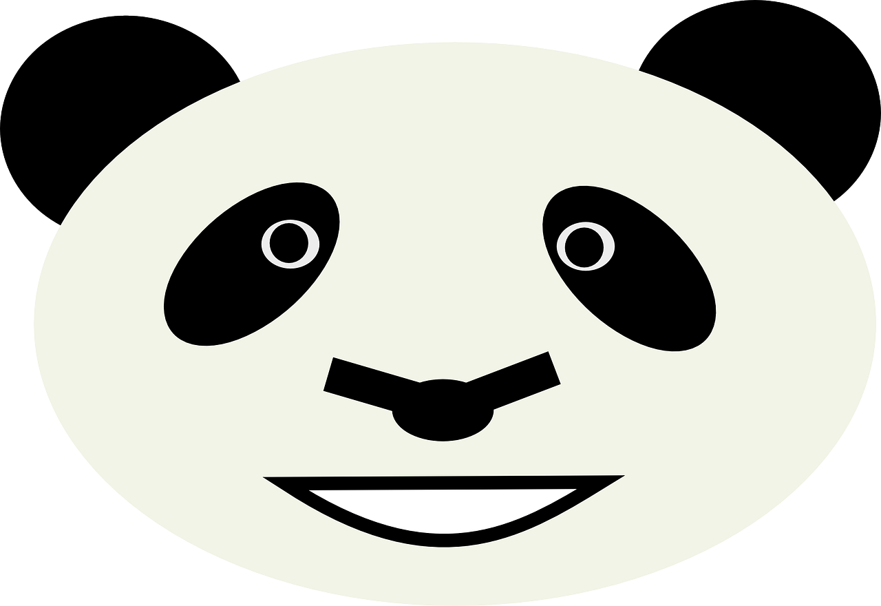 Panda, Turėti, Veidas, Galva, Gyvūnas, Žinduolis, Laimingas, Juokiasi, Nemokama Vektorinė Grafika, Nemokamos Nuotraukos