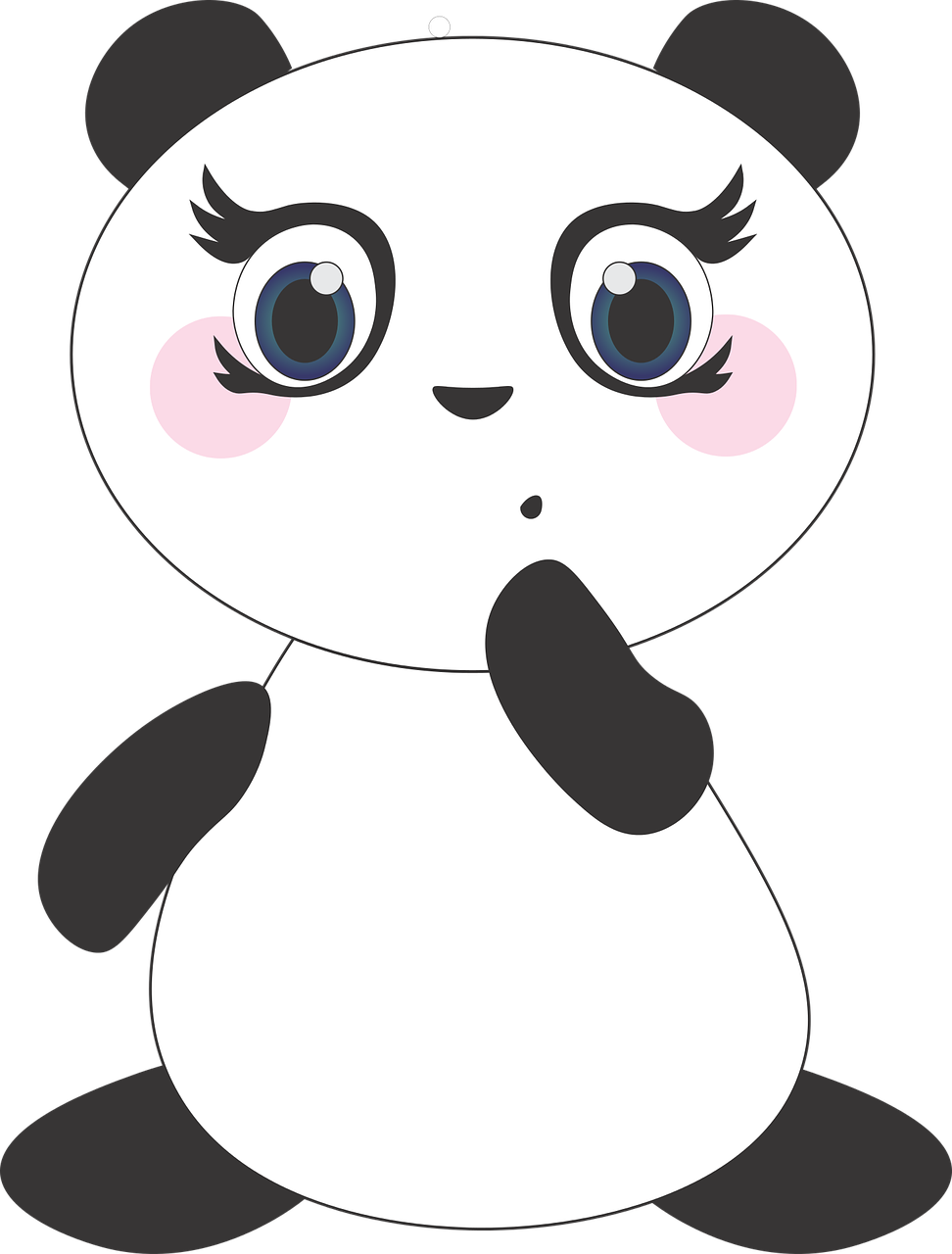 Panda,  Mielas,  Anime,  Manga,  Nemokama Vektorinė Grafika,  Be Honoraro Mokesčio, Nemokamos Nuotraukos,  Nemokama Licenzija