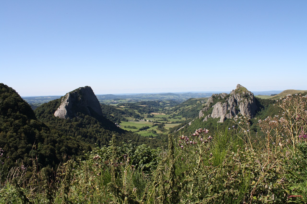 Panorama, Auvergne, Vulkanas, France, Nemokamos Nuotraukos,  Nemokama Licenzija