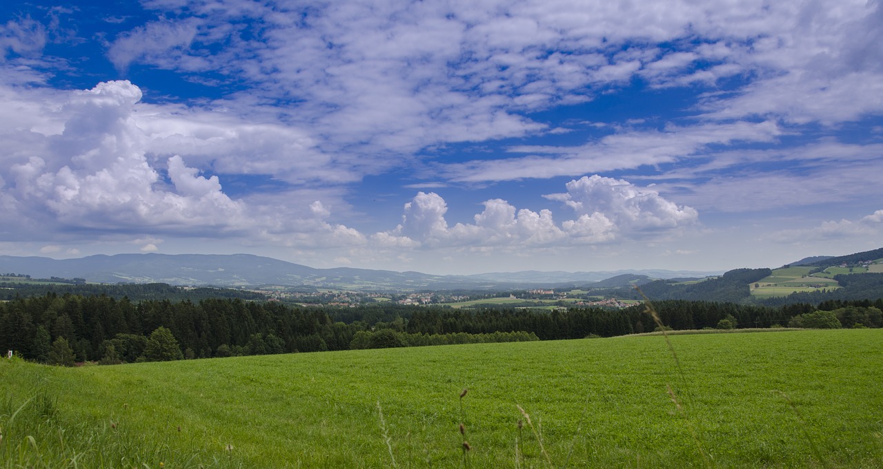 Panorama, Austria, Kalnai, Šalis, Žalia Žolė, Mėlynas Dangus, Debesys, Vasara, Nemokamos Nuotraukos,  Nemokama Licenzija