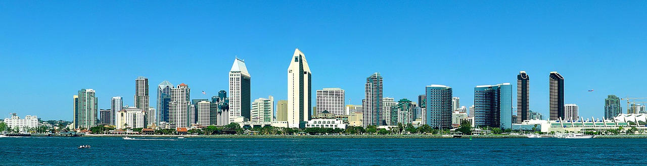 Panorama, San Diego, Centro, Kalifornija, Usa, Nemokamos Nuotraukos,  Nemokama Licenzija