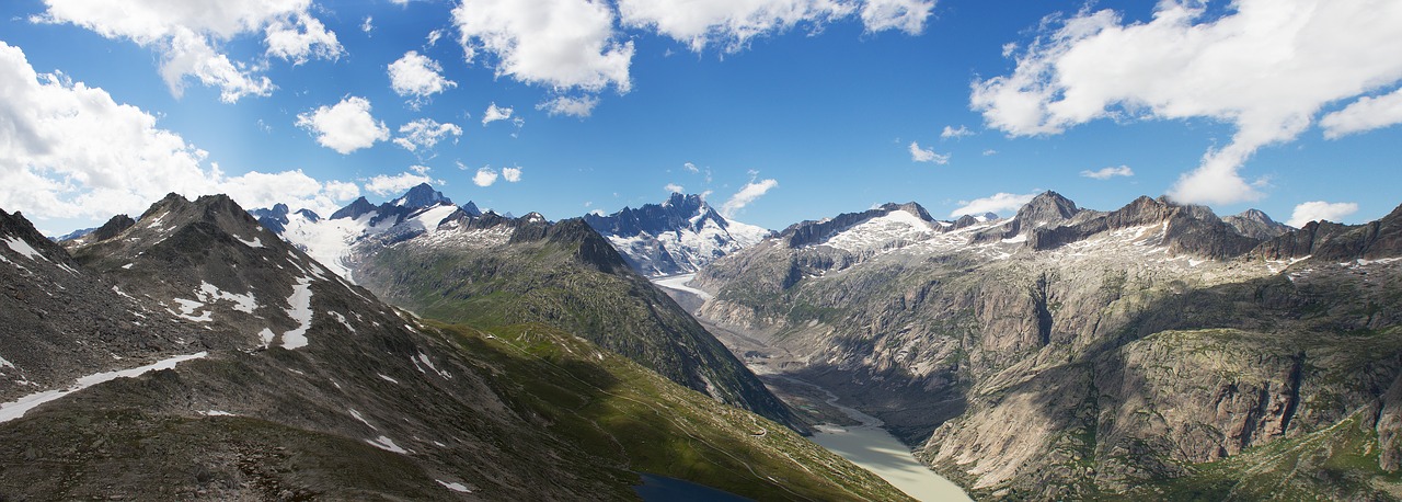 Panorama, Kalnai, Ledynas, Šveicarija, Masyvas, Nemokamos Nuotraukos,  Nemokama Licenzija