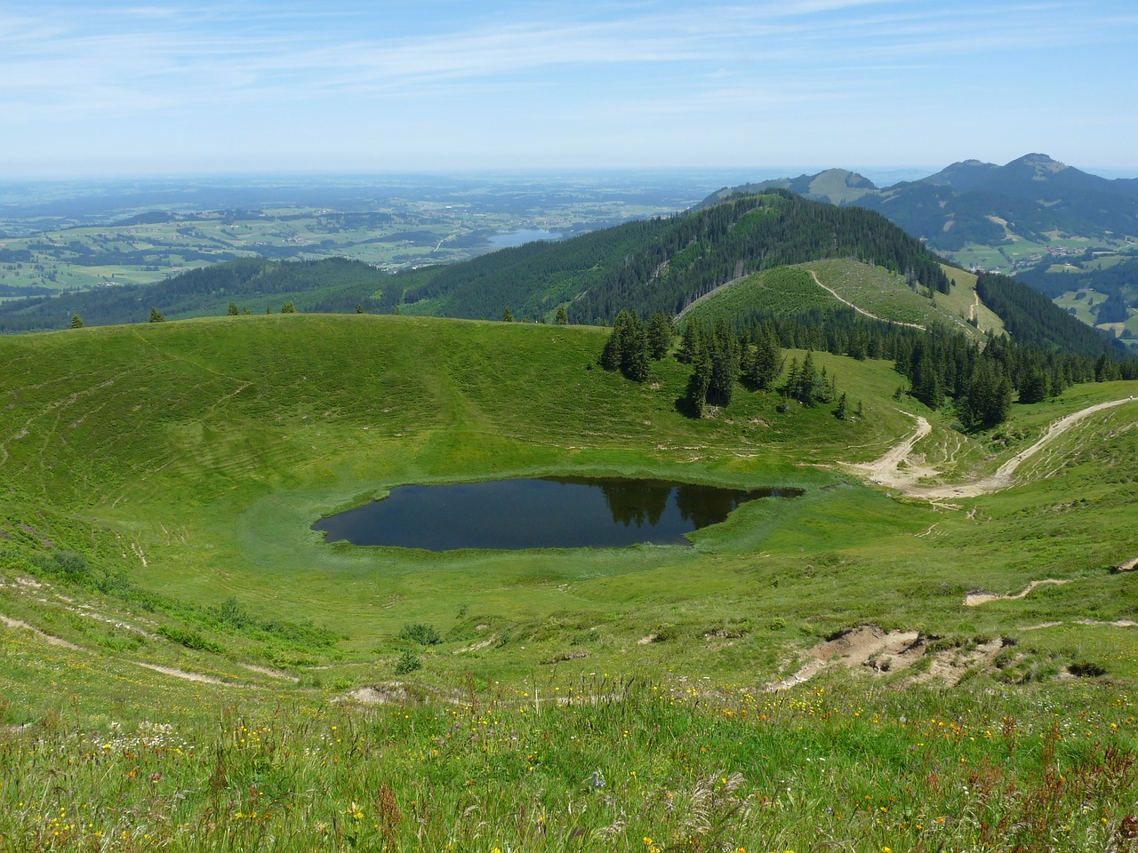 Panorama, Bergsee, Ežeras, Kraštovaizdis, Kalnų Peizažas, Alpių, Nemokamos Nuotraukos,  Nemokama Licenzija