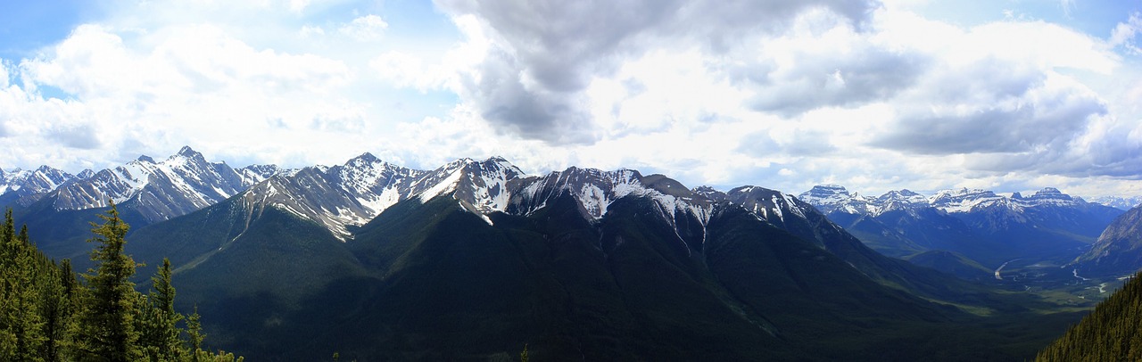Panorama, Kalnas, Kraštovaizdis, Kanada, Banff, Uolėti Kalnai, Nemokamos Nuotraukos,  Nemokama Licenzija
