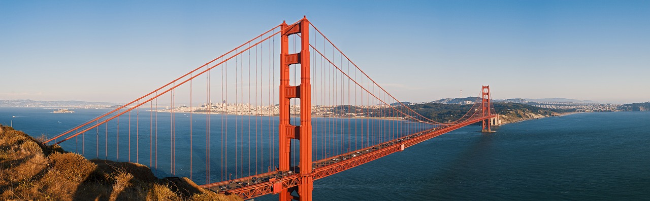 Panorama, Kalifornija, Aukso Vartų Tiltas, Tiltas, San Franciskas, Mus, Kelionė, Nemokamos Nuotraukos,  Nemokama Licenzija