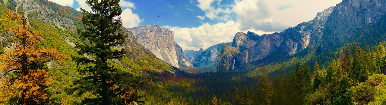 Panorama, Josemitas, Usa, Amerikietis, Kalnas, Josemito Nacionalinis Parkas, Nacionalinis Parkas, Rokas, El Capitan, Gamta