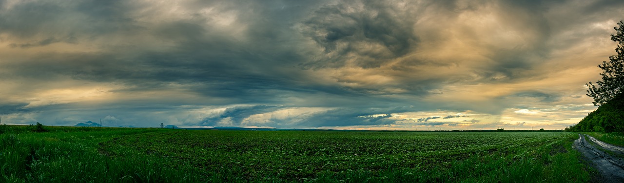 Panorama, Debesys, Dangus, Žaibo Debesys, Debesuota, Oras, Kraštovaizdis, Lietus, Gražiai, Audringas