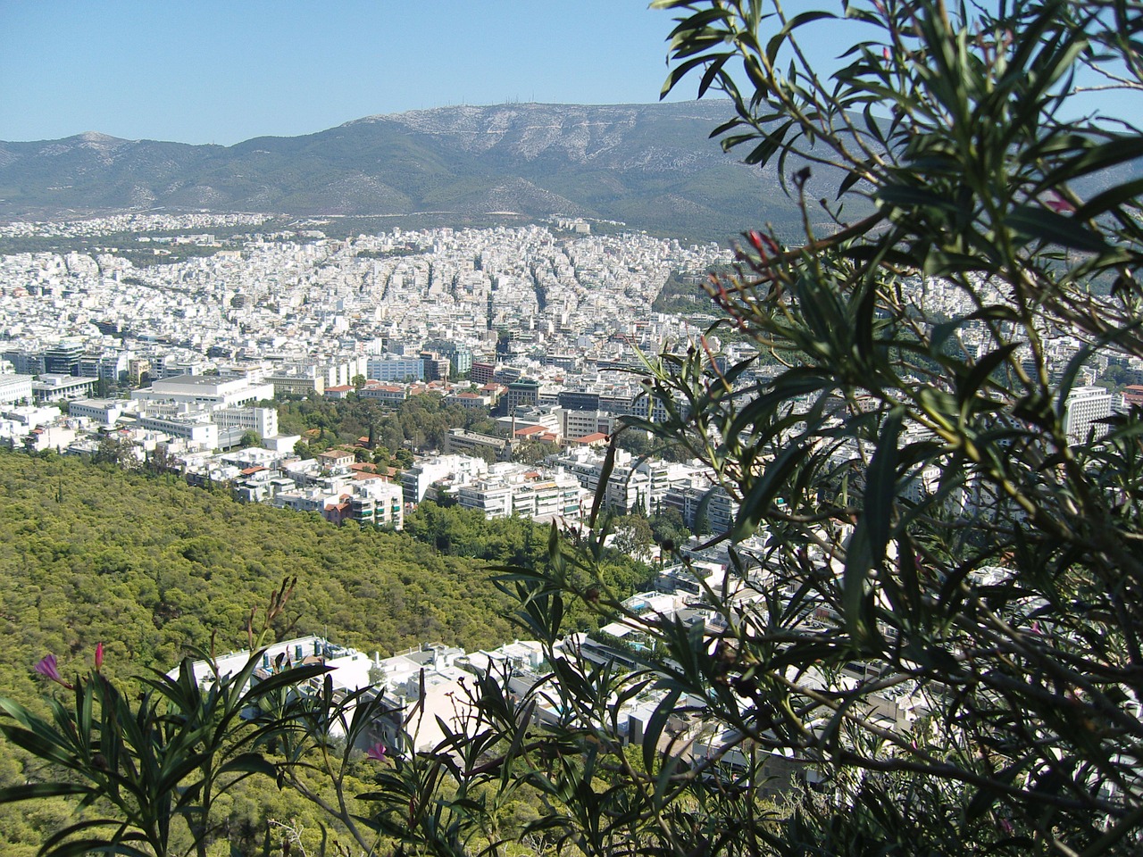 Panorama, Atėnas, Graikija, Horizontas, Vasara, Kapitalas, Platus, Perspektyva, Regėjimas, Nemokamos Nuotraukos
