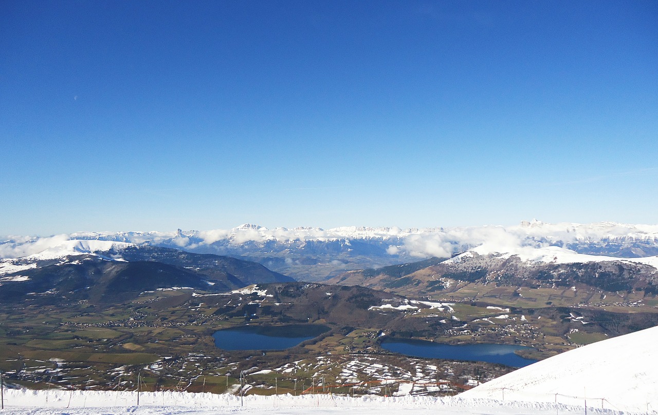 Panorama, Alpės, France, Kraštovaizdis, Sniegas, Žiema, Kalnas, Snieguotas, Alpe Du Grand Serre, Nemokamos Nuotraukos