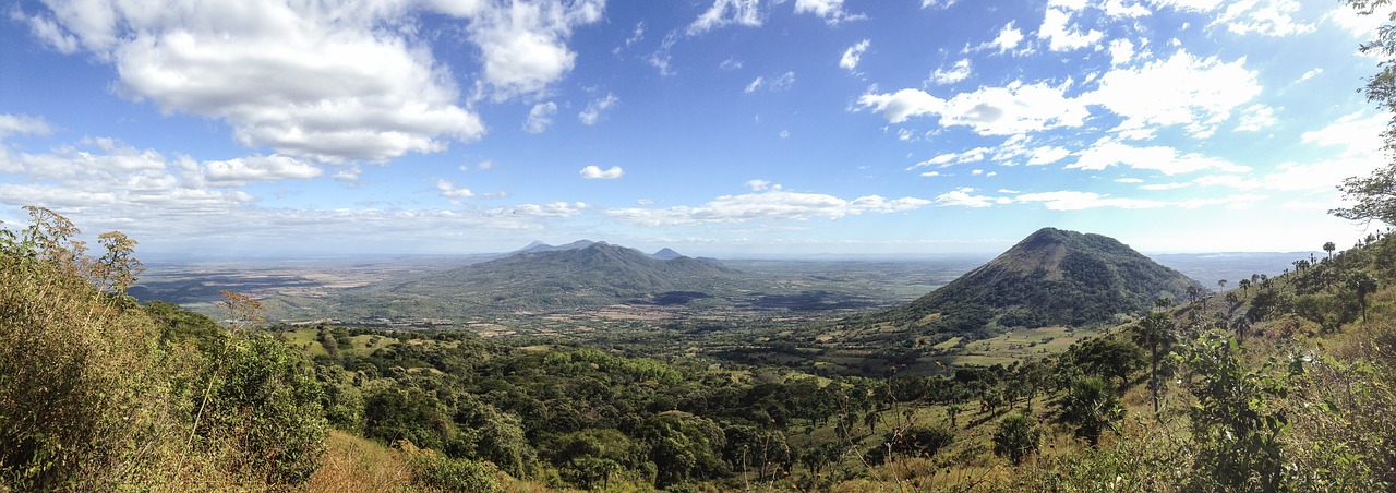 Panorama, Kraštovaizdis, Gamta, Kalnai, Vulkanas, Žygis, Highlands, Nikaragva, Mistinis, Pietų Amerika