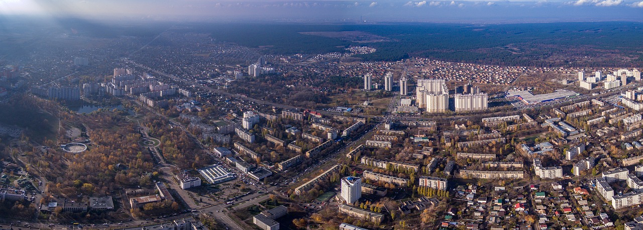 Panorama, Broviai, Ukraina, Antena, Nemokamos Nuotraukos,  Nemokama Licenzija