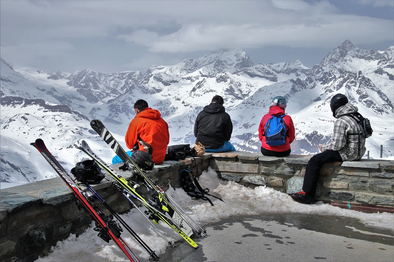 Panorama,  Alpės,  Zermatt,  Poilsio,  Slidininkai,  Sniegas,  Žiemos,  Ledas,  Kalnų,  Šalto
