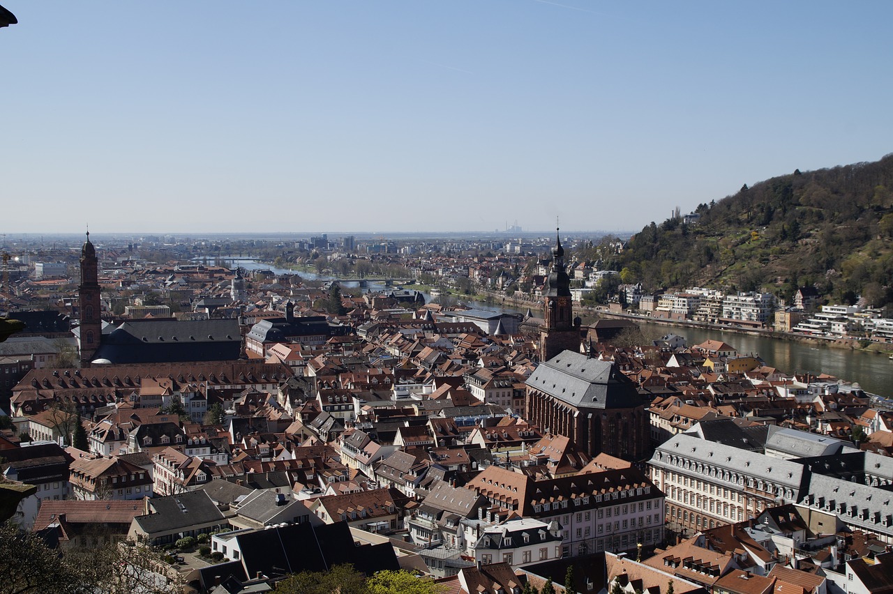 Panorama,  Miestas,  Architektūra,  Heidelberg,  Miesto Kraštovaizdis,  Istorinis Centras,  Istorinis Miestas,  Vokietija,  Neckar,  Perspektyvos