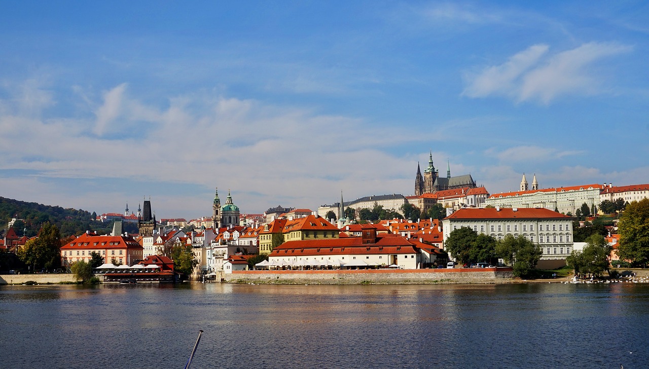 Panorama,  Praha,  Čekija,  Miestovaizdis,  Pilis,  Vandens,  Upė,  Miestas,  Kelionė,  Atspindys