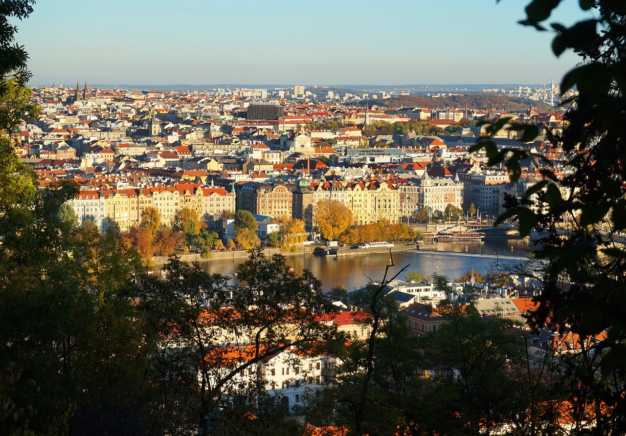 Panorama,  Praha,  Čekija,  Krantinė,  Miestovaizdis,  Miestas,  Stogai,  Turizmas,  Kelionė,  Europa