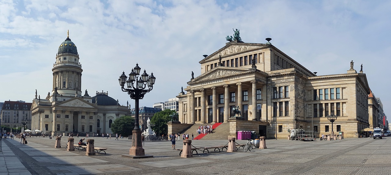 Panorama,  Gendarmenmarkt,  Berlynas,  Vokietija, Nemokamos Nuotraukos,  Nemokama Licenzija