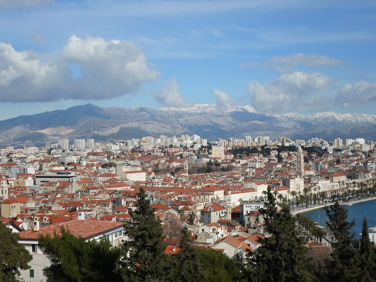 Panorama, Miestas, Padalinti, Kroatija, Nemokamos Nuotraukos,  Nemokama Licenzija