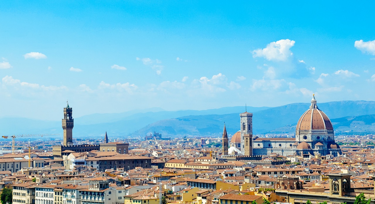 Panorama, Florencija, Italy, Miestas, Katedra, Architektūra, Toskana, Kelionė, Renesansas, Miesto Panorama