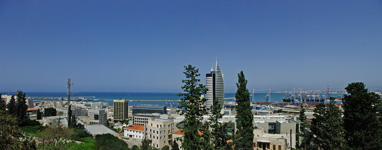 Panorama, Haifa, Izraelis, Nemokamos Nuotraukos,  Nemokama Licenzija