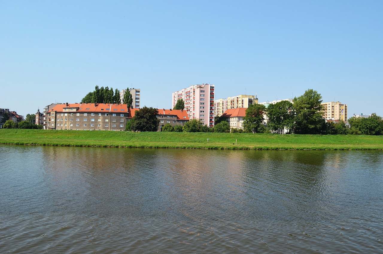 Panorama,  Kraštovaizdis,  Vaizdas,  Architektūra,  Vanduo,  Upė,  Dangus,  Lenkija,  Opolė,  Miestas
