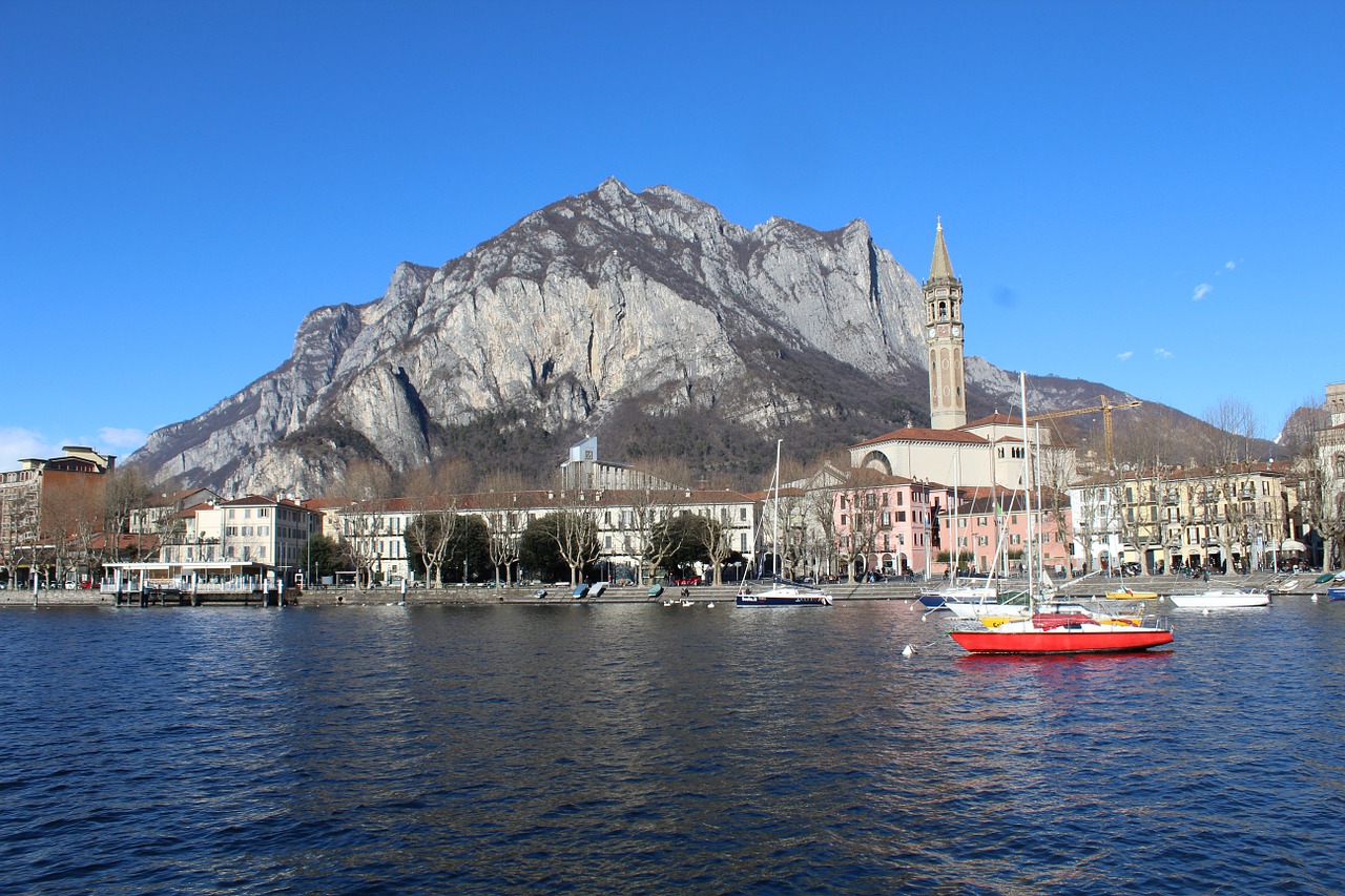 Panorama Di Lecco, Lecco, Ežero Como, Lombardija, Italy, Nemokamos Nuotraukos,  Nemokama Licenzija