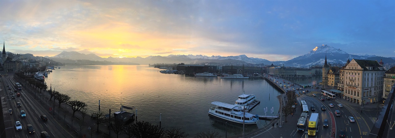 Liucernos Panorama, Ežero Lucerne Regionas, Liucernos, Pilatus, Nemokamos Nuotraukos,  Nemokama Licenzija