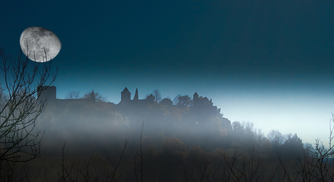 Panoraminis, Gamta, Kraštovaizdis, Dangus, Aušra, Mėnulis, France, Rytas, Nemokamos Nuotraukos,  Nemokama Licenzija