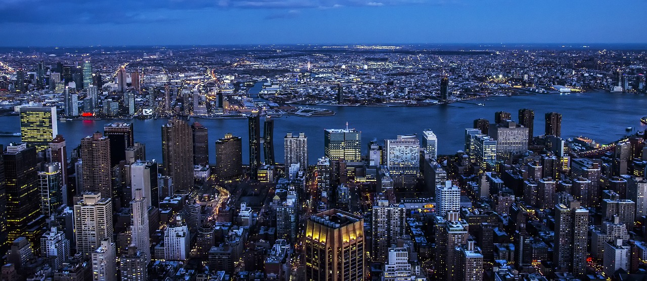 Panoraminis,  Skyline,  Panorama,  Miestas,  Miestovaizdis,  Niujorkas,  Nyc,  Manhattan,  Upė,  Dangus