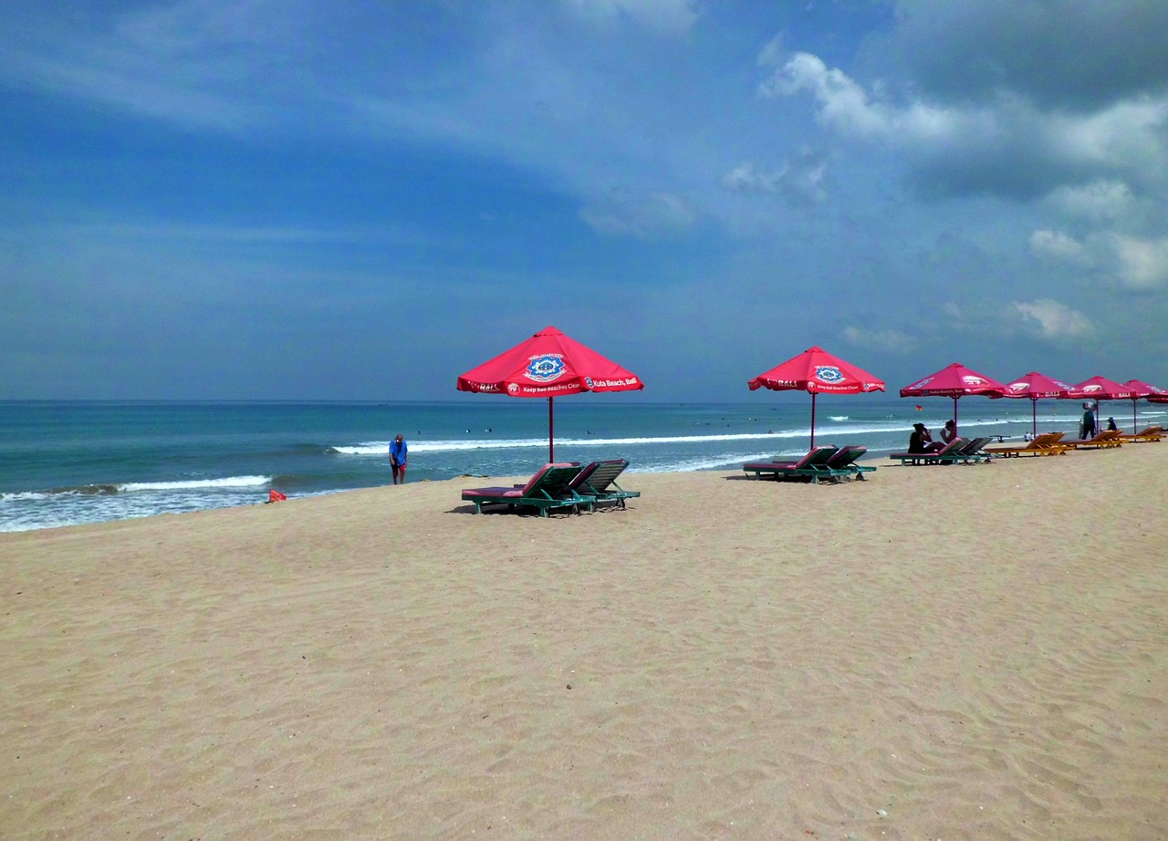 Pantai Kuta, Kuta, Bali, Indonezija, Papludimys, Smėlis, Jūra, Vasara, Romantiškas, Atostogos