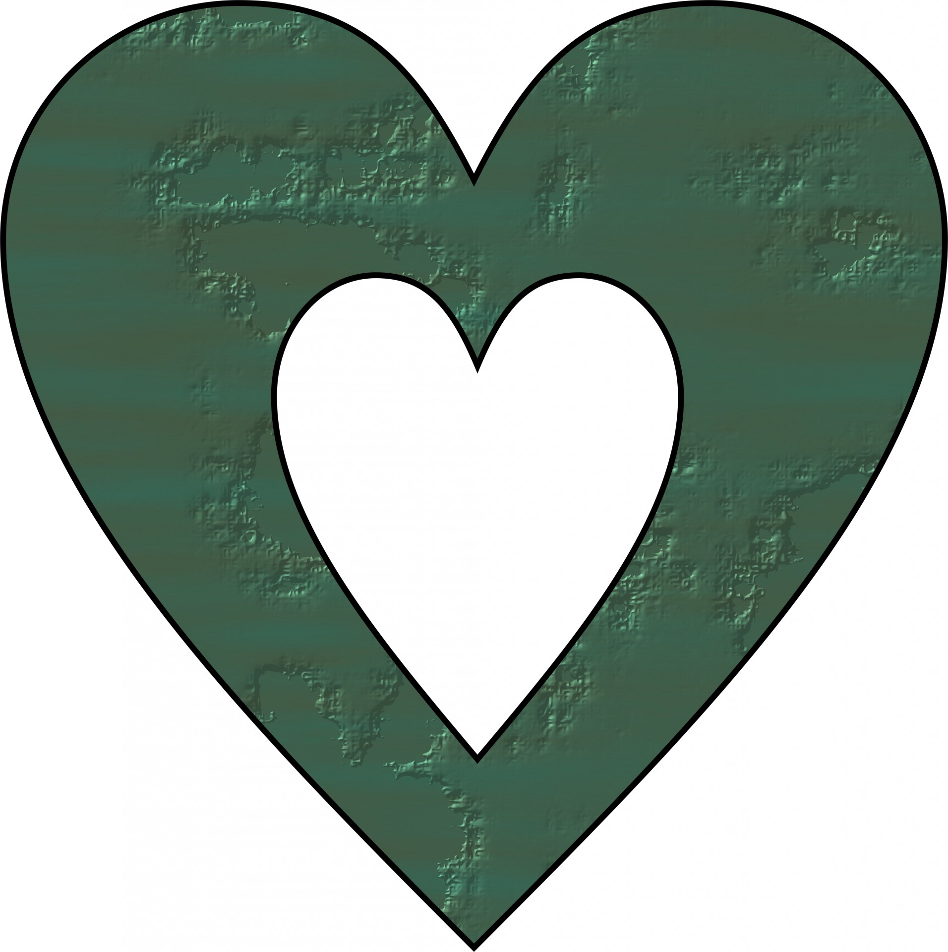 Žalias,  Rėmas,  Širdis,  Popierius,  Balta,  Fonas,  Figūra,  Meilė,  Valentine,  Popieriaus Širdies Rėmas