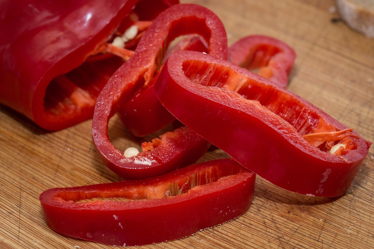 Paprika, Pipirai, Saldieji Pipirai, Paprika, Spalvinga Daržovė, Nachtschattengewächs, Vitaminai, Vegetariškas, Daržovės, Bio