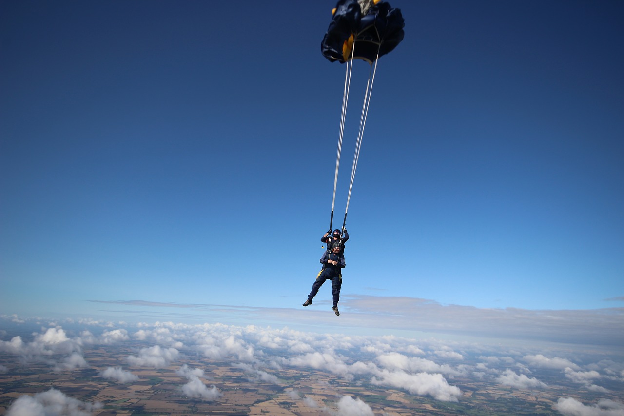 Parašiutas, Skydive, Dangus, Šokinėti, Sklandytuvu, Nemokamos Nuotraukos,  Nemokama Licenzija