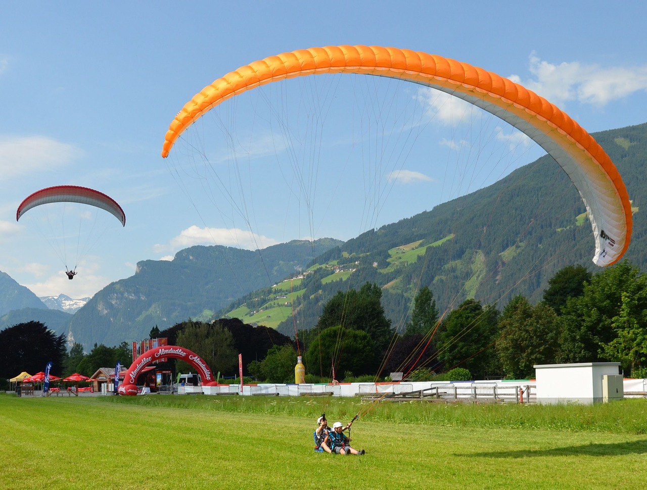 Paragliding, Zillertal, Austria, Tandeminis Šuolis, Kalnai, Svajonių Diena, Nemokamos Nuotraukos,  Nemokama Licenzija