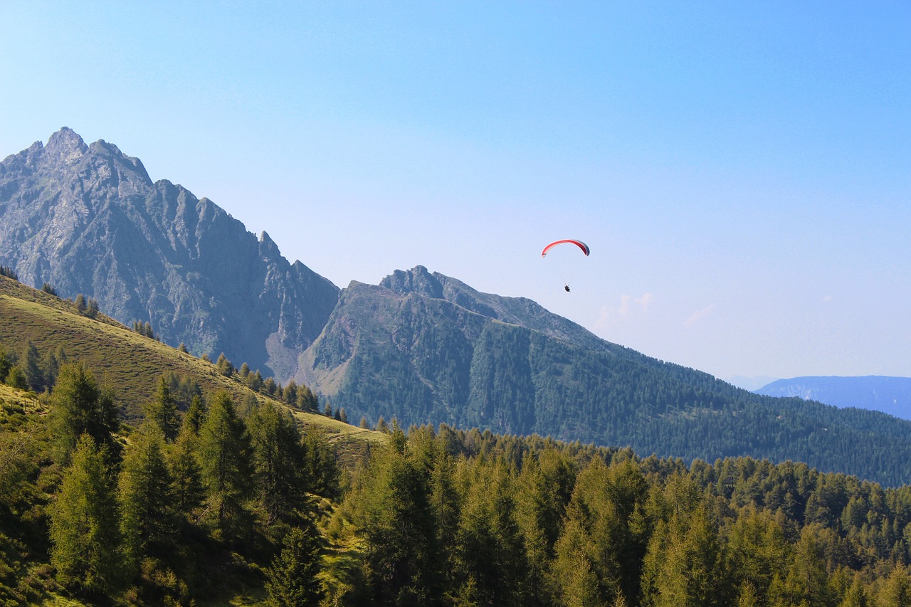 Paragliding, Kraštovaizdis, Paragleris, Skraidantis, Lauke, Gamta, Nuotykis, Ekstremalios, Kalnas, Veikla