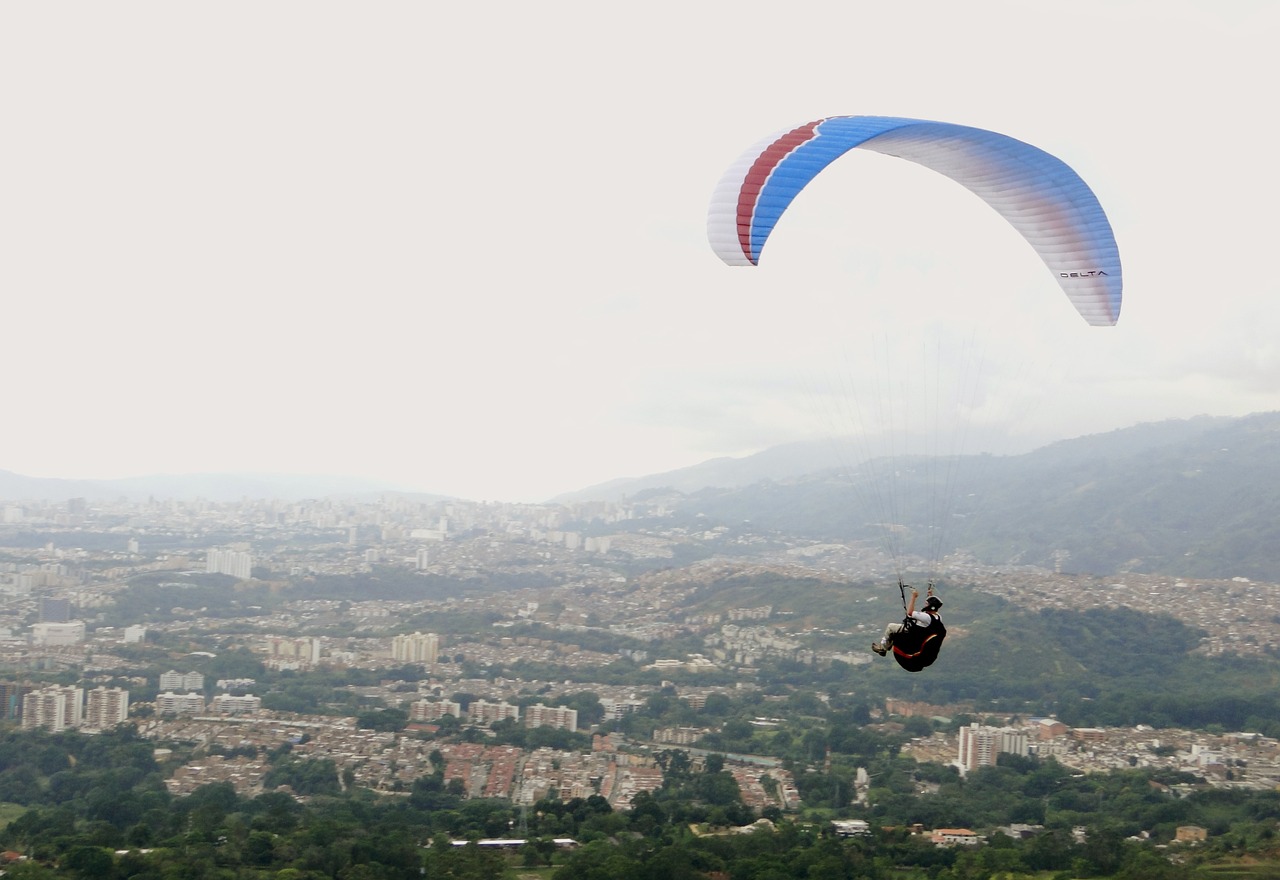 Paragliding, Kraštovaizdis, Miestas, Miesto Kraštovaizdis, Panoraminis, Miesto Panorama, Nemokamos Nuotraukos,  Nemokama Licenzija