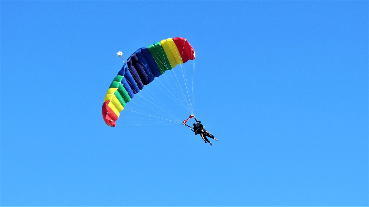 Paragliding, Parašiutas, Lėktuvas, Šokinėti, Plūdė, Dvigubas Šuolis, Tandeminis Skrydis, Sklandymas, Nemokamos Nuotraukos,  Nemokama Licenzija