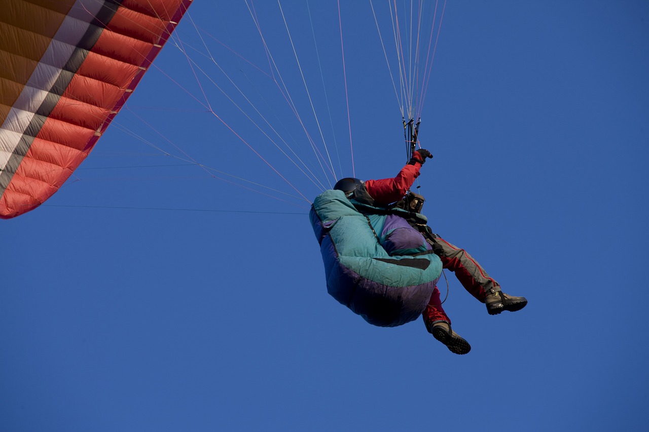Paragliding, Skristi, Paragleris, Dangus, Plūdė, Laisvė, Sportas, Vasara, Hobis, Mėlynas