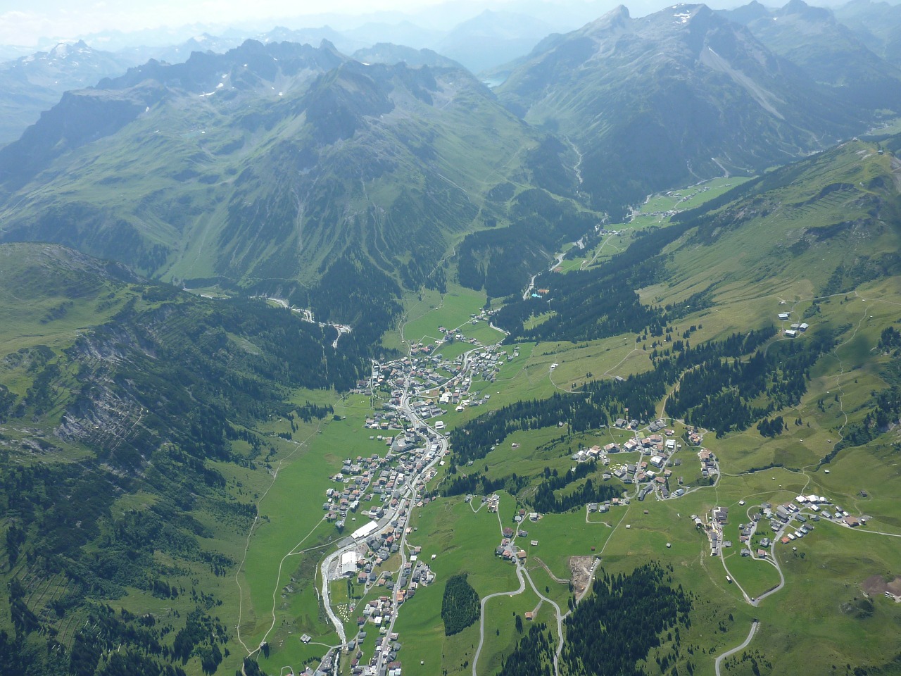 Paragliding, Oro Vaizdas, Lech Am Arlberg, Rüfikopf, Nemokamos Nuotraukos,  Nemokama Licenzija